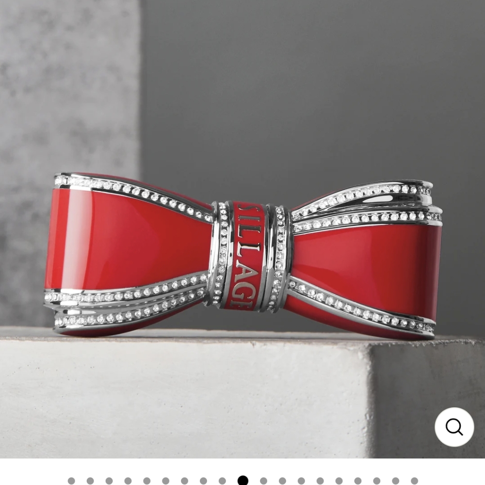 House Of SILLAGE Red Bow LIPSTICK CASE Makeup Accessory- CASE ONLY